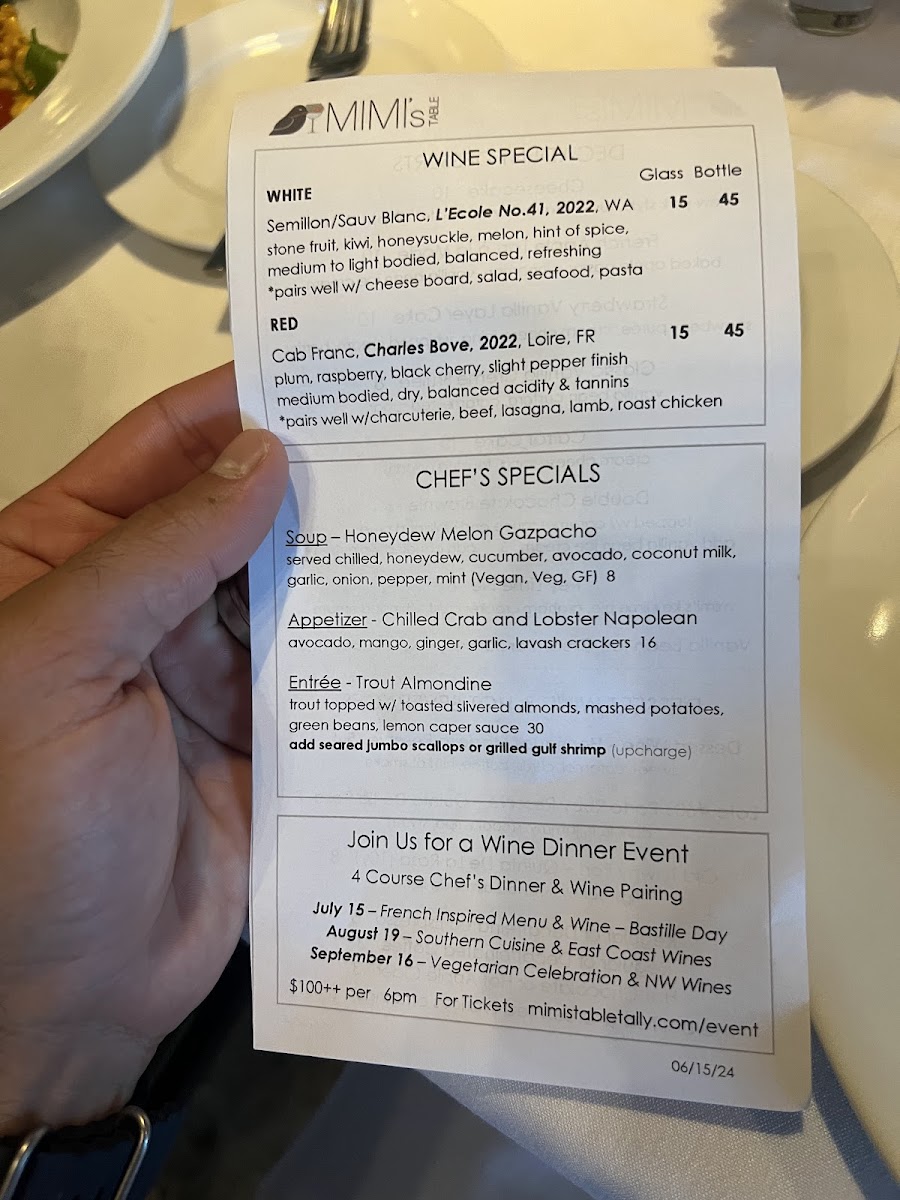 Menu - Mimi's Table photo 2
