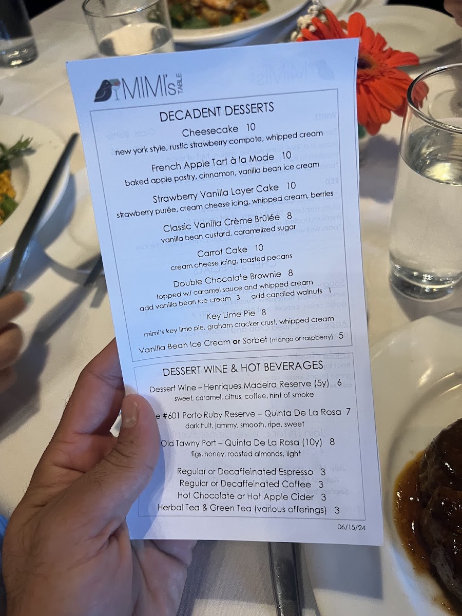 Menu - Mimi's Table photo 8